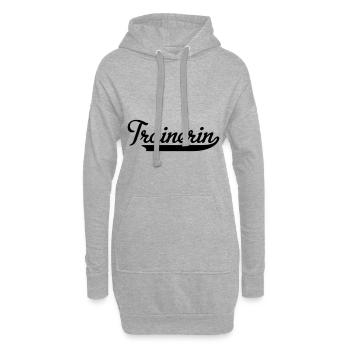 Trainerin - Hoodie-Kleid - Grau meliert - Vorne