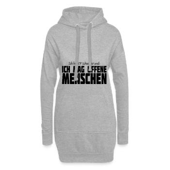 OP Schwester Operation Krankenschwester - Hoodie-Kleid - Grau meliert - Vorne
