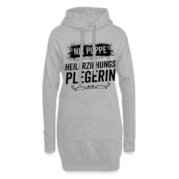 Hep | Heilerziehungspflegerin | Nix Puppe - Hoodie-Kleid - Grau meliert - Vorne