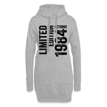 1984  - Hoodie-Kleid - Grau meliert - Vorne