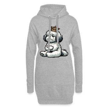 Havaneser Havaneserbesitzer Havaneserhalter - Hoodie-Kleid - Grau meliert - Vorne