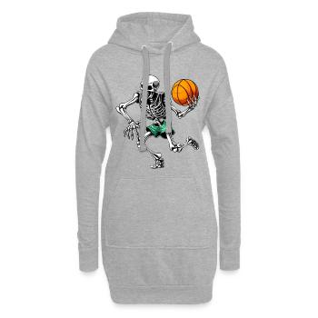 Hooper Skelett - Hoodie-Kleid - Grau meliert - Vorne