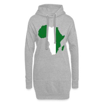 Drapeau du Niger Afrique - Sweat-shirt à capuche long Femme - gris chiné - Devant