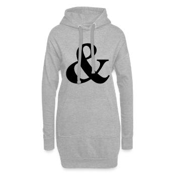 Und - Hoodie-Kleid - Grau meliert - Vorne