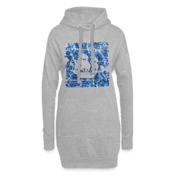 segelschiff e 206 - Hoodie-Kleid - Grau meliert - Vorne