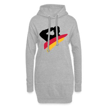 Veteran Deutschland Logo - Hoodie-Kleid - Grau meliert - Vorne