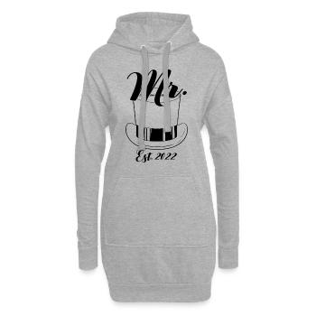 Herr Est 2022 Level Up In Life Game Of Life Bride - Hoodie-Kleid - Grau meliert - Vorne