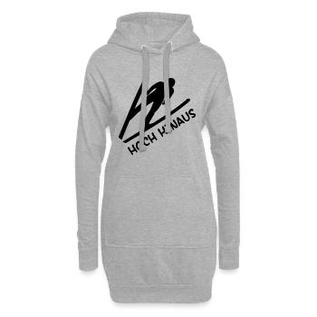 Hoch Hinaus Skispringen Wintersport - Hoodie-Kleid - Grau meliert - Vorne