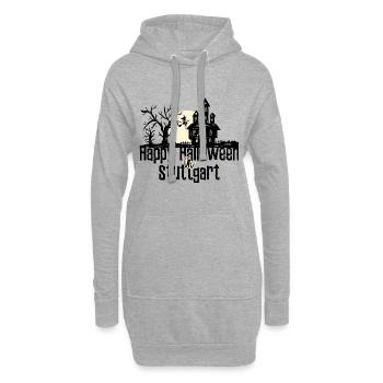 Happy Halloween in Stuttgart Stadtnamen Design - Hoodie-Kleid - Grau meliert - Vorne