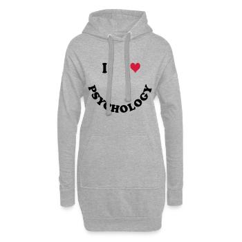 Psychologie - Sweat-shirt à capuche long Femme - gris chiné - Devant