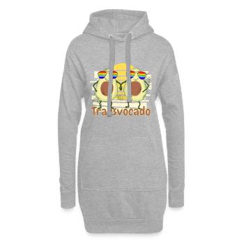 Transvocado - Gay Pride LGBTQ Avocado - Hoodie-Kleid - Grau meliert - Vorne