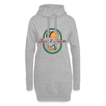 Cadeaux Taco & Tequila> Tequila Por favor - Sweat-shirt à capuche long Femme - gris chiné - Devant