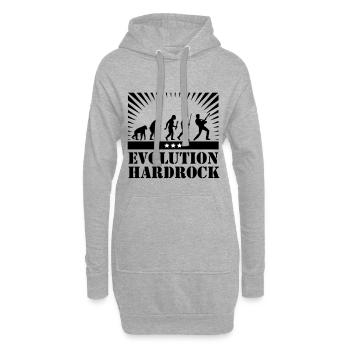Evolution Hard Rock - Hoodie Dress - heather grey - Front