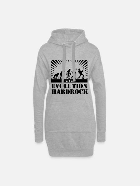 Evolution Hard Rock - Hoodie Dress - heather grey