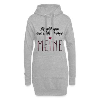 Mon meilleur Maman Mère Fête des Mères Rengaine Cadeau - Sweat-shirt à capuche long Femme - gris chiné - Devant