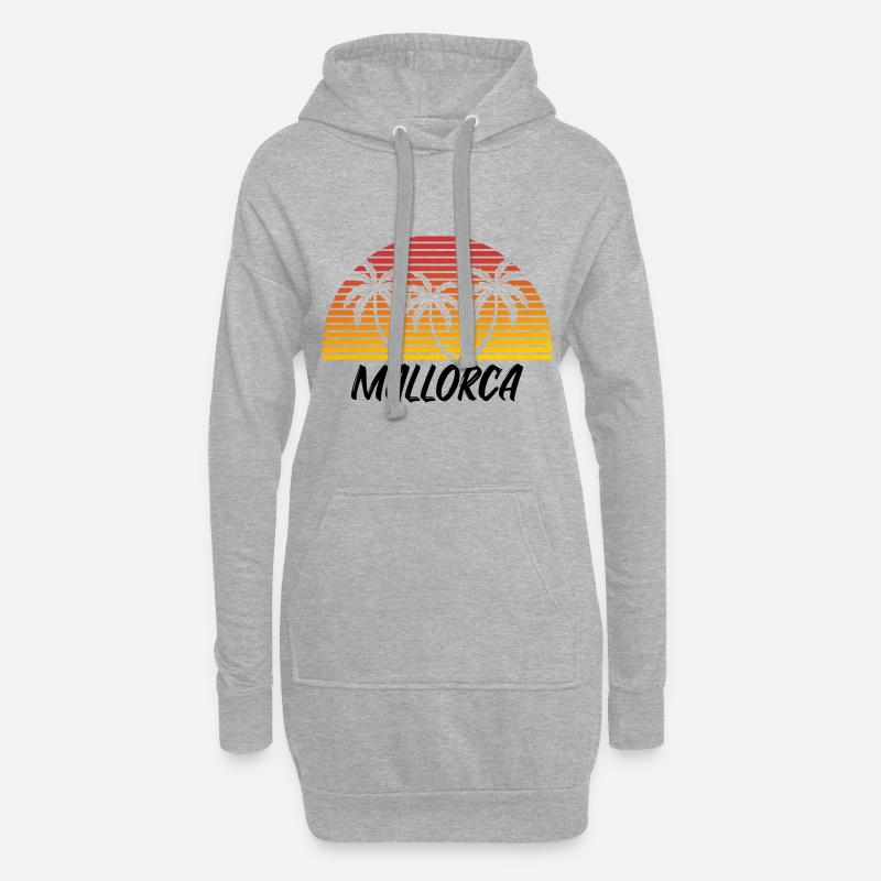 Mallorca - Hoodie-Kleid - Grau meliert