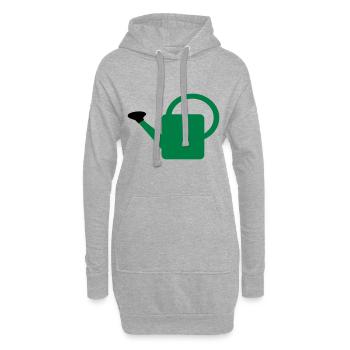 Gießkanne - Hoodie-Kleid - Grau meliert - Vorne