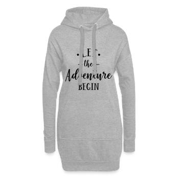 Aventure en plein air Montagnes Escalade Camping cadeau - Sweat-shirt à capuche long Femme - gris chiné - Devant