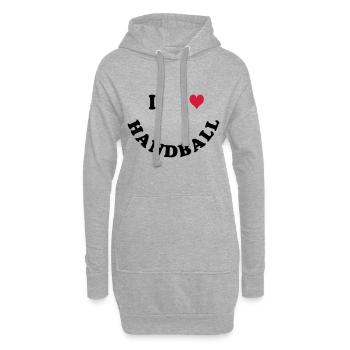 Handball - Hoodie-Kleid - Grau meliert - Vorne