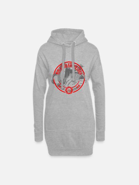 Boxer engine air cooled motor - Hoodie Dress - heather grey