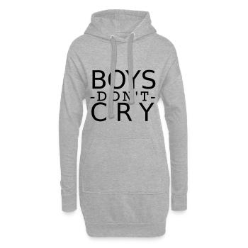 Boys don´t cry. - Hoodie-Kleid - Grau meliert - Vorne
