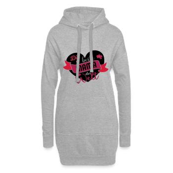 Meilleure maman dans le monde Supermama Saying Gift - Sweat-shirt à capuche long Femme - gris chiné - Devant