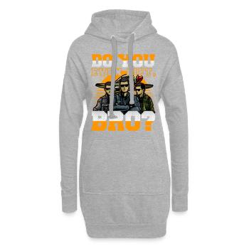 Pilote d'avion Air Force Aircraft - Sweat-shirt à capuche long Femme - gris chiné - Devant