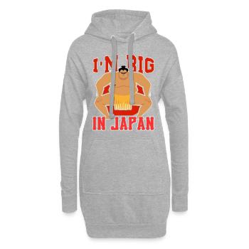 I'm Big In Japan Sumo Wrestling Wrestler Funny - Hoodie-Kleid - Grau meliert - Vorne