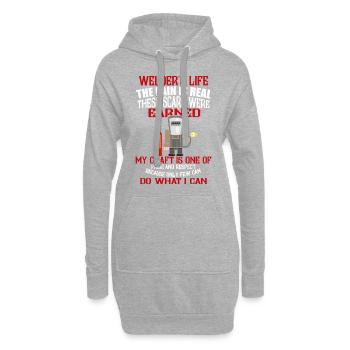 I'm A Welder I Can Weld Anything - Hoodie-Kleid - Grau meliert - Vorne