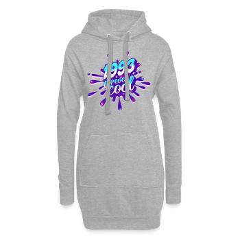 Cooles Jahr 1993 Jubiläum 30 Jahre - Hoodie-Kleid - Grau meliert - Vorne