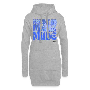 Christianisme Verset Biblique Chrétien - Sweat-shirt à capuche long Femme - gris chiné - Devant