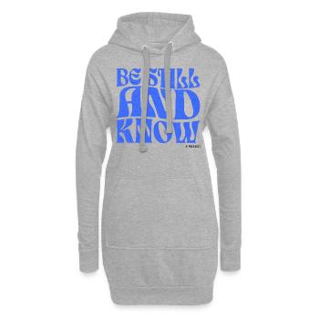 Christentum Christlicher Bibelvers - Hoodie-Kleid - Grau meliert - Vorne