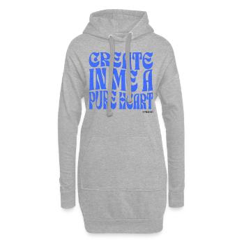 Christianisme Verset Biblique Chrétien - Sweat-shirt à capuche long Femme - gris chiné - Devant