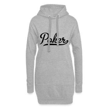 Poker - Hoodie-Kleid - Grau meliert - Vorne