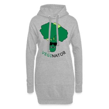 VEGAN - VEGINATOR - Hoodie-Kleid - Grau meliert - Vorne
