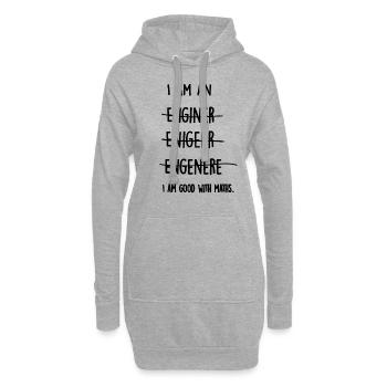 Funny engineer student math physics gift - Hoodie Dress - heather grey - Front