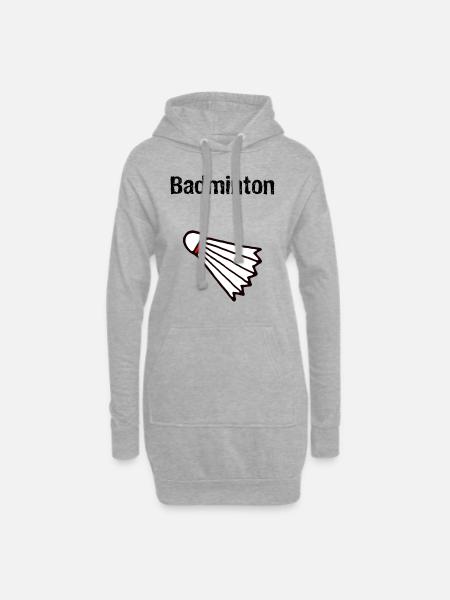 Badminton - Hoodie-Kleid - Grau meliert