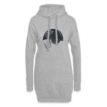 American Football Helm Every Fucking Sunday Shirt - Hoodie-Kleid - Grau meliert - Vorne