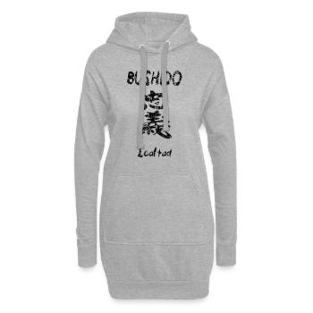 Bushido 1 - Hoodie-Kleid - Grau meliert - Vorne