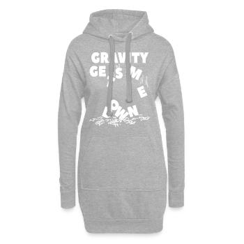 Gravity Physics - Schwerkraft Physik - Spruch Nerd - Hoodie-Kleid - Grau meliert - Vorne