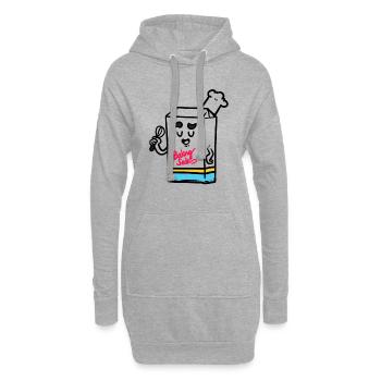 Baking soda - Hoodie Dress - heather grey - Front