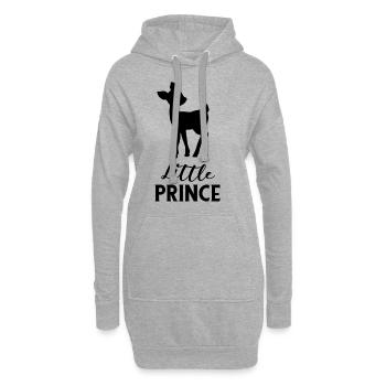 Prince - Sweat-shirt à capuche long Femme - gris chiné - Devant