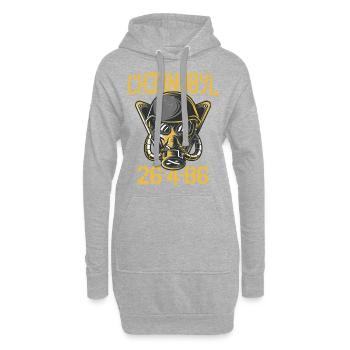 3.6 Roentgen pas terrible, pas terrible Tchernobyl - Sweat-shirt à capuche long Femme - gris chiné - Devant