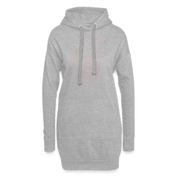 Jus - été / rose - Sweat-shirt à capuche long Femme - gris chiné - Devant