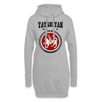 Tatarstan - Hoodie-Kleid - Grau meliert - Vorne