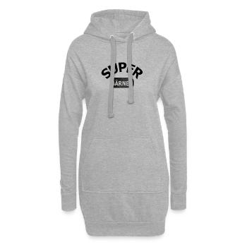 Super Bärner - Hoodie-Kleid - Grau meliert - Vorne