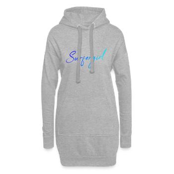 Surfergirl Surfen - Hoodie-Kleid - Grau meliert - Vorne