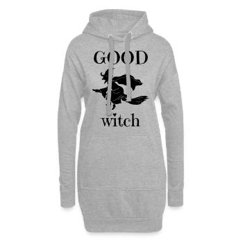 GOOD Witch - Hoodie-Kleid - Grau meliert - Vorne