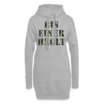 Bis einer heult Camouflage Militär - Hoodie-Kleid - Grau meliert - Vorne