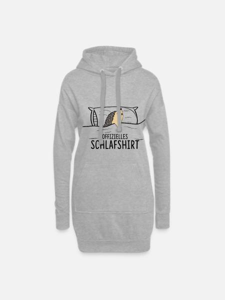 Offizielles SchlafIgel - Hoodie-Kleid - Grau meliert